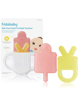 Not-Too-Cold-to-Hold Teether BPA-Free Silicone Teether for Babies by Frida Baby